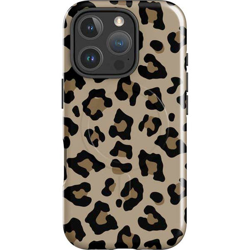 Leopard Print iPhone 16 Pro Max Magsafe Impact Case